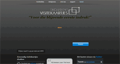 Desktop Screenshot of exclusieve-visitekaartjes.nl