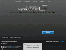 Tablet Screenshot of exclusieve-visitekaartjes.nl